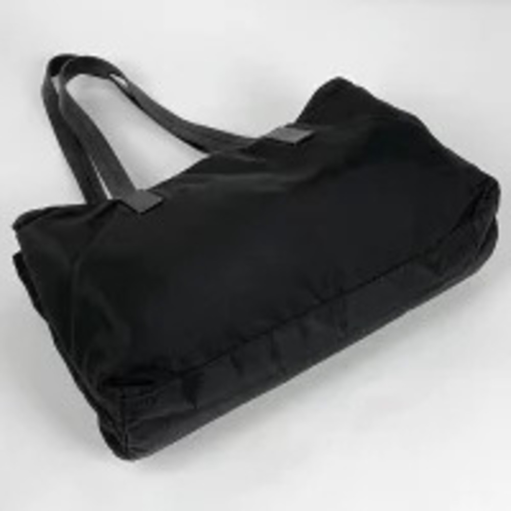 Prada Tote Shoulder Plate Crossbody Black Tessuto Nero Bag Black